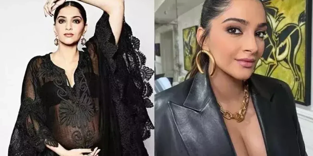 Mom-to-be Sonam Kapoor amps her maternity fashion in a stunning black dress, radiates pregnancy glow