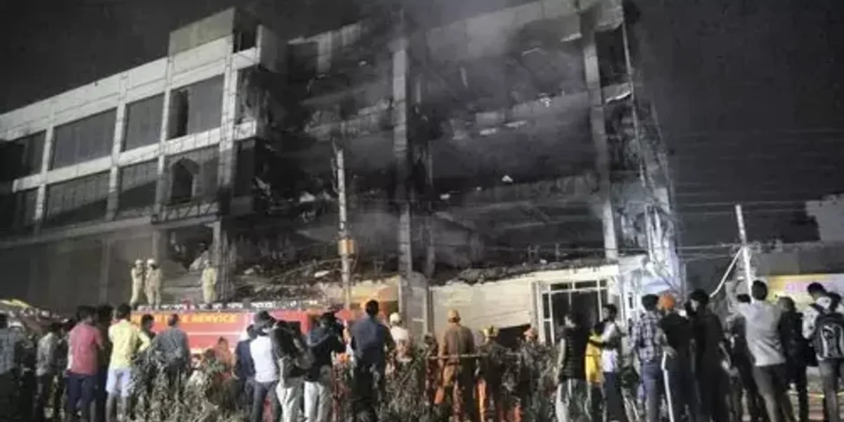 At least 27 people killed in massive fire in Delhi’s Mundka