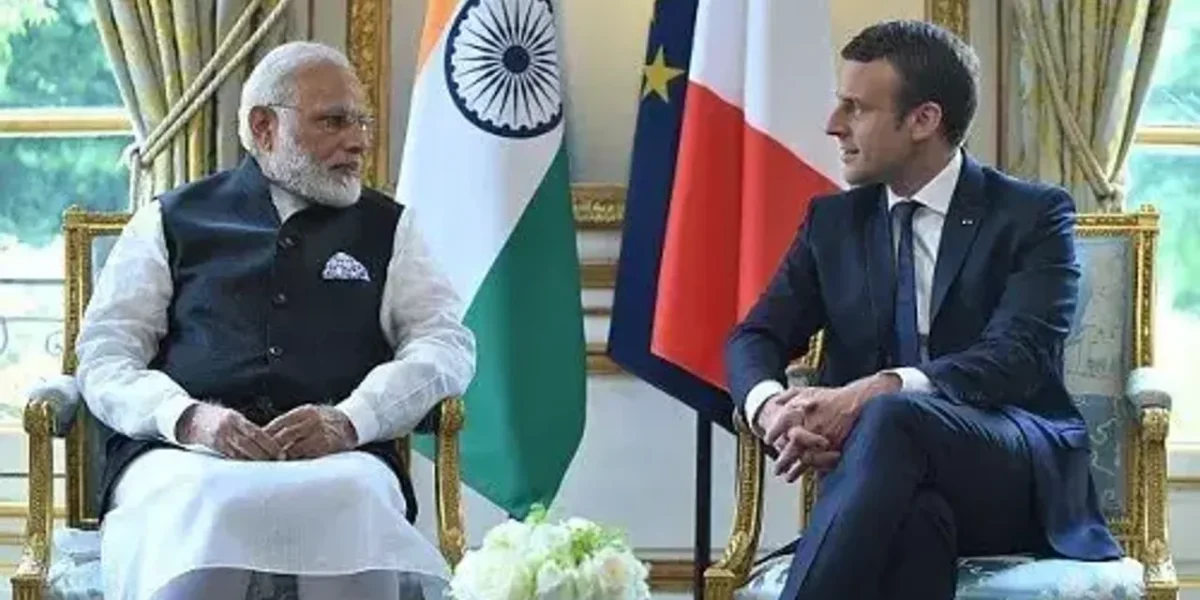 PM Modi holds talks with French President Emmanuel Macron in Paris