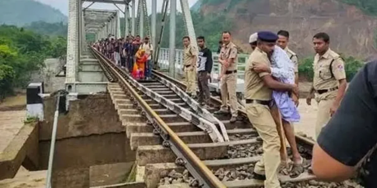 Assam floods hit road, rail movement