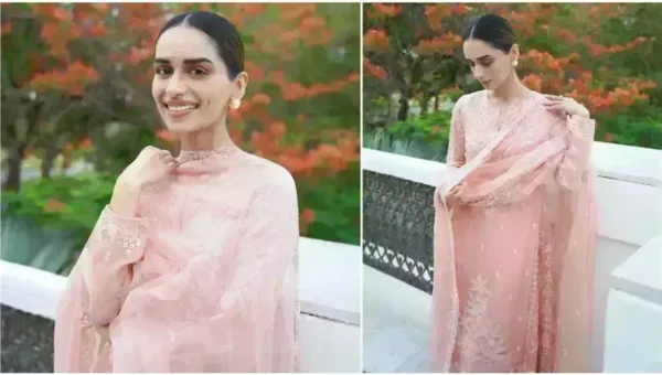 Manushi Chhillar in Rs 85k pink kurta set is the ethnic fashion inspiration you need