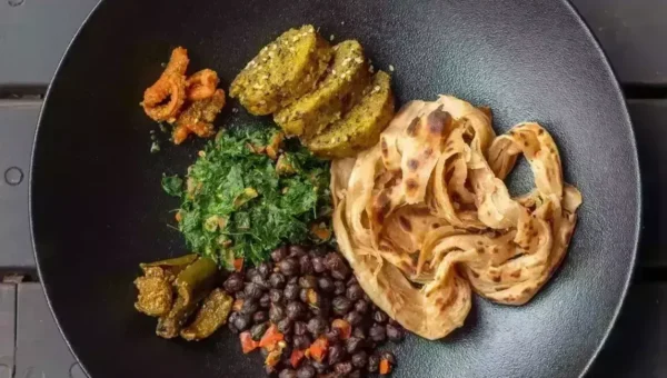 Moringa Subzi with Laccha Paratha Recipe