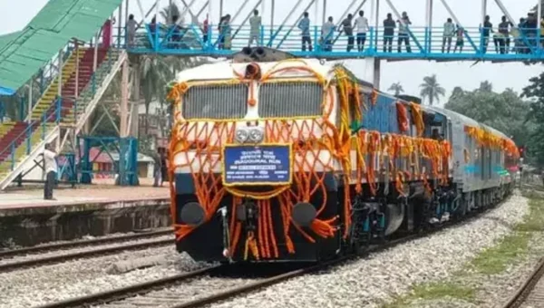 India-Bangladesh ‘Mitali Express’ train flagged off between New Jalpaiguri and Dhaka railway stations