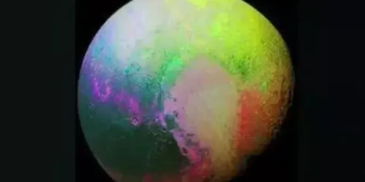 NASA shares this incredible rainbow-coloured image of Pluto