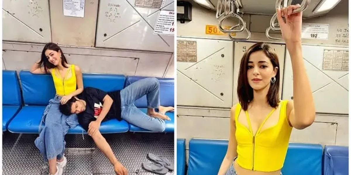 Ananya Panday, Vijay Deverakonda board Mumbai local train to promote Liger