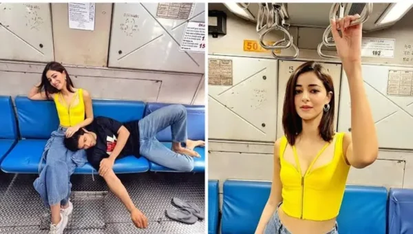 Ananya Panday, Vijay Deverakonda board Mumbai local train to promote Liger
