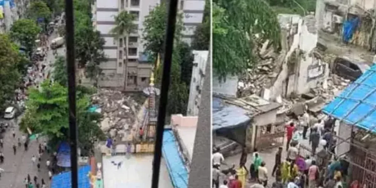 4-storey building in Mumbai’s Borivali West collapses; no casualties reported