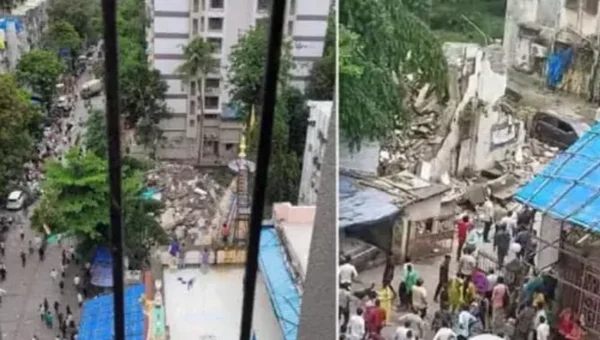 4-storey building in Mumbai’s Borivali West collapses; no casualties reported
