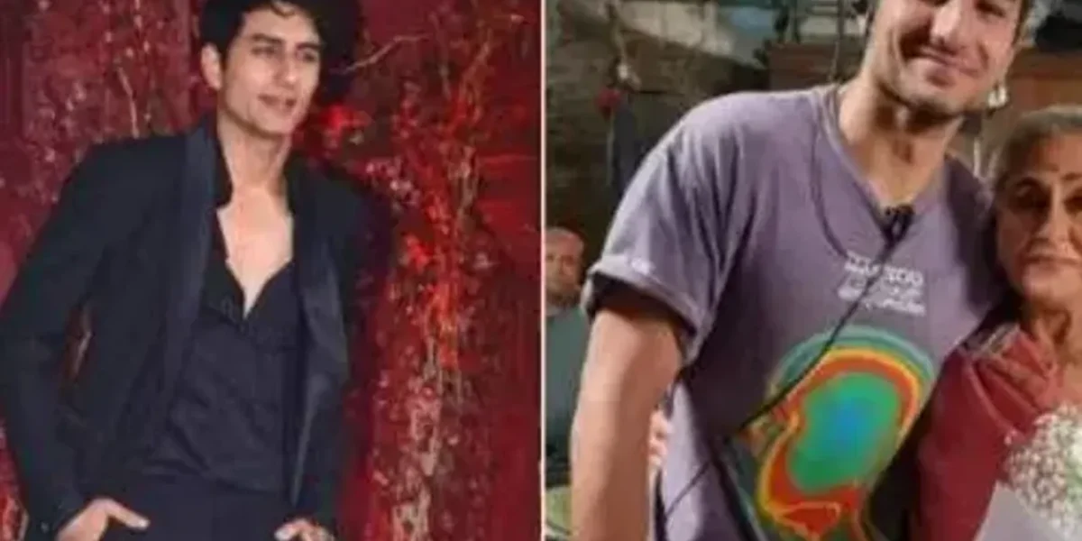 Ibrahim Ali Khan and Jaya Bachchan pose on Rocky Aur Rani Ki Prem Kahani sets