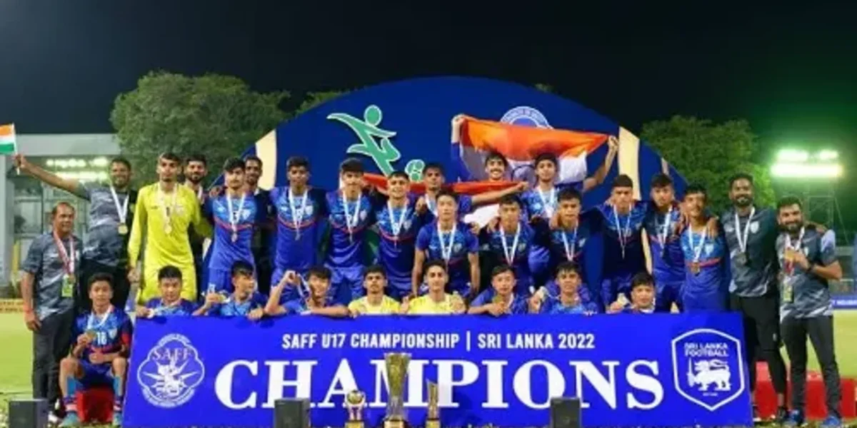 In Football, India beat Nepal 4-0 to clinch SAFF U-17 Championship Title in Colombo