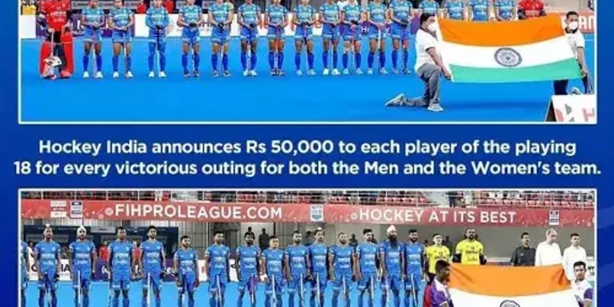 Hockey India announces cash incentives for both men’s and women’s team members for every win