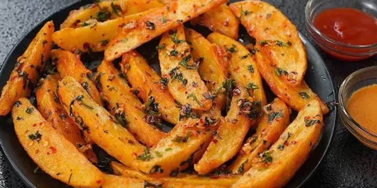 Chilli Garlic Wedges Recipe