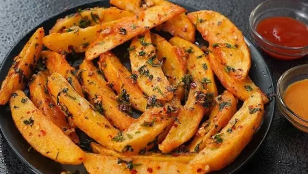 Chilli Garlic Wedges Recipe