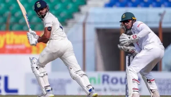 First Test match between India and Bangladesh underway at Chattogram