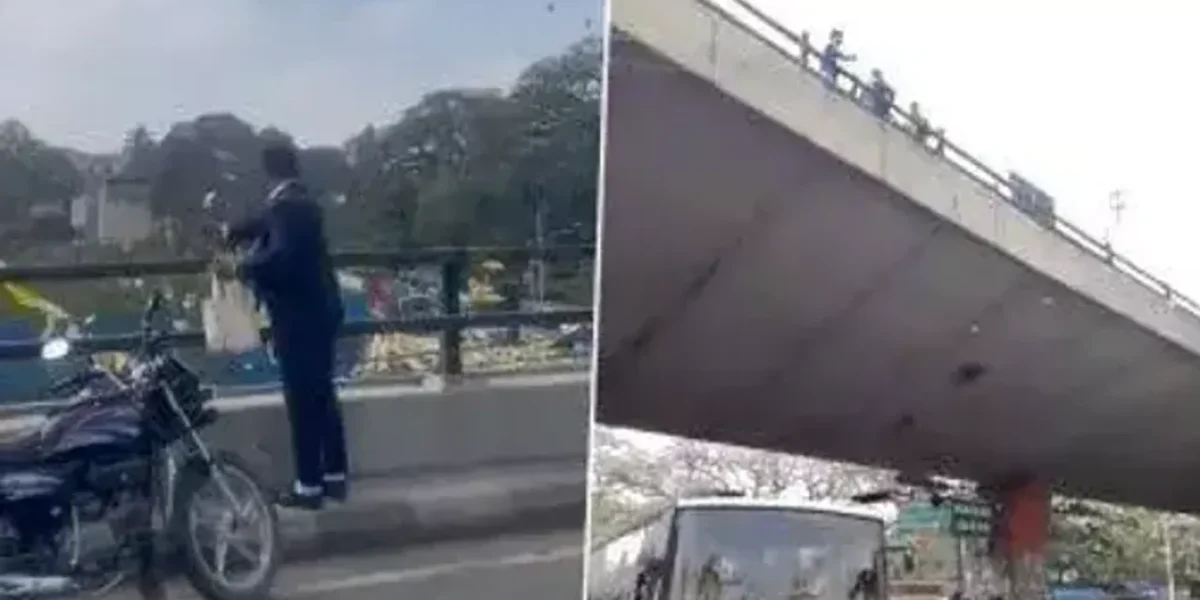 It’s raining money in Bengaluru: Man throws bank notes off flyover