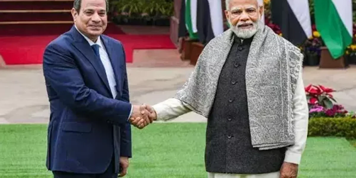 PM Modi holds talks with President of Egypt Abdel Fattah El-Sisi in New Delhi
