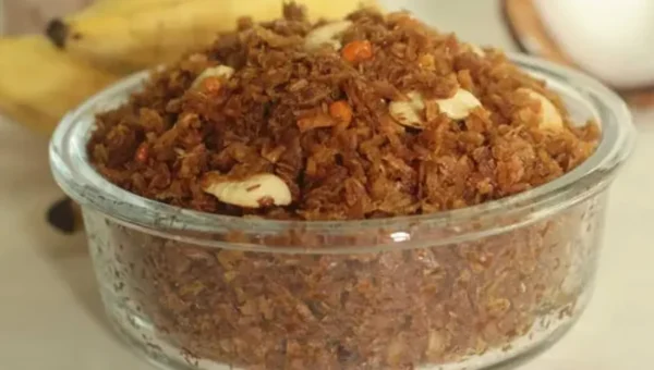 Coconut Jaggery Poha Recipe