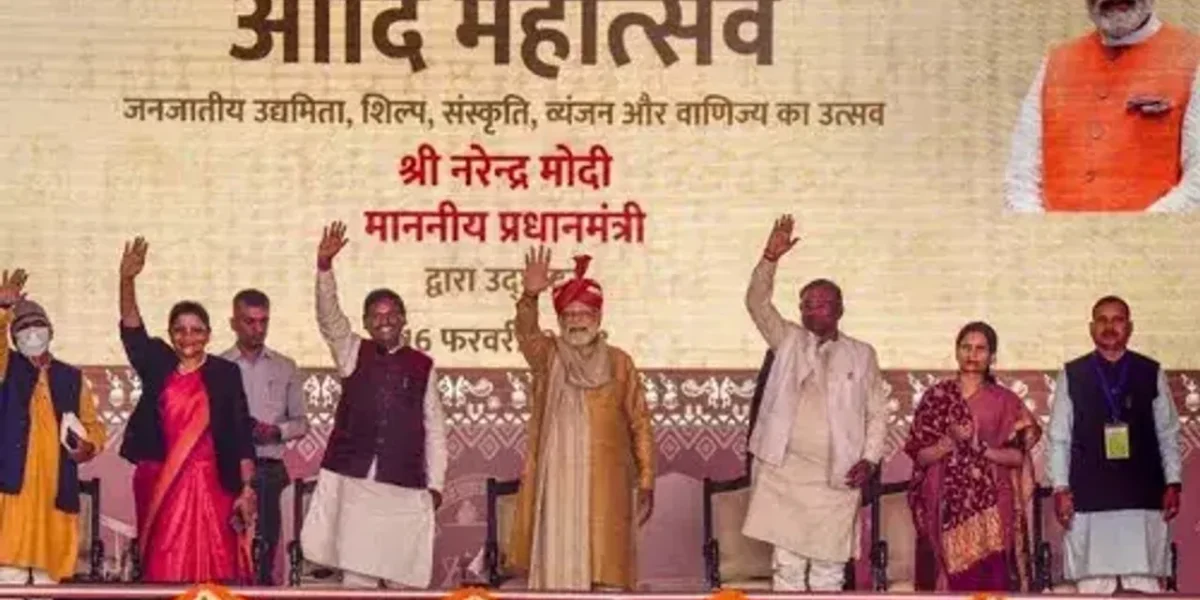 Modi inaugurates Aadi Mahotsav, calls tribal development, education priority