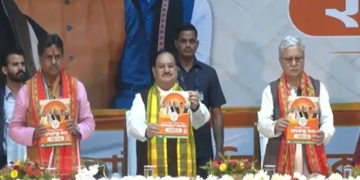 BJP releases manifesto for Tripura Assembly elections