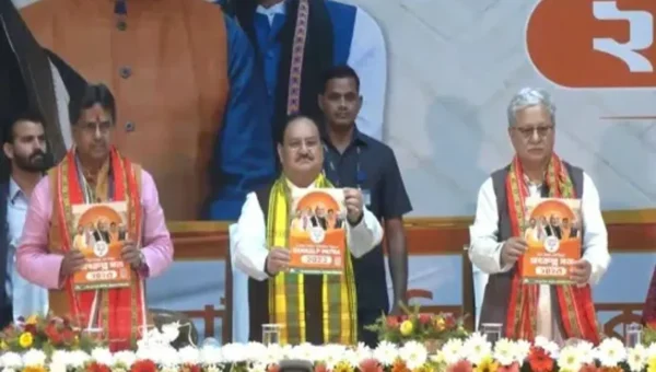 BJP releases manifesto for Tripura Assembly elections