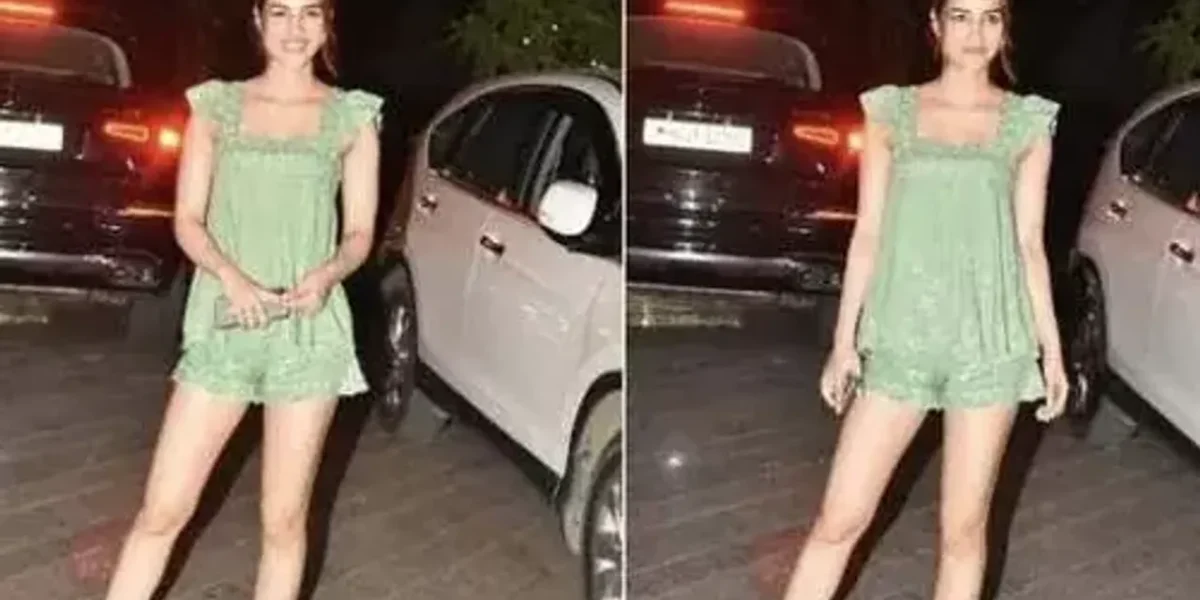 Kriti Sanon mixes ethnic and modern vibes in embroidered top and mini shorts for casual outing