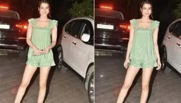Kriti Sanon mixes ethnic and modern vibes in embroidered top and mini shorts for casual outing