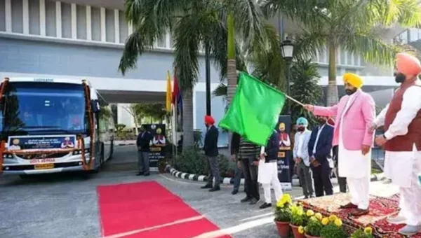 Punjab CM Mann flags off first batch of 36 govt school principals for Singapore visit