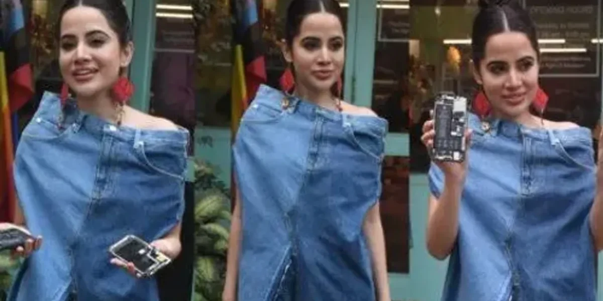 Uorfi Javed wears a denim pant as her top surprising netizens with her fashion style