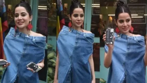 Uorfi Javed wears a denim pant as her top surprising netizens with her fashion style