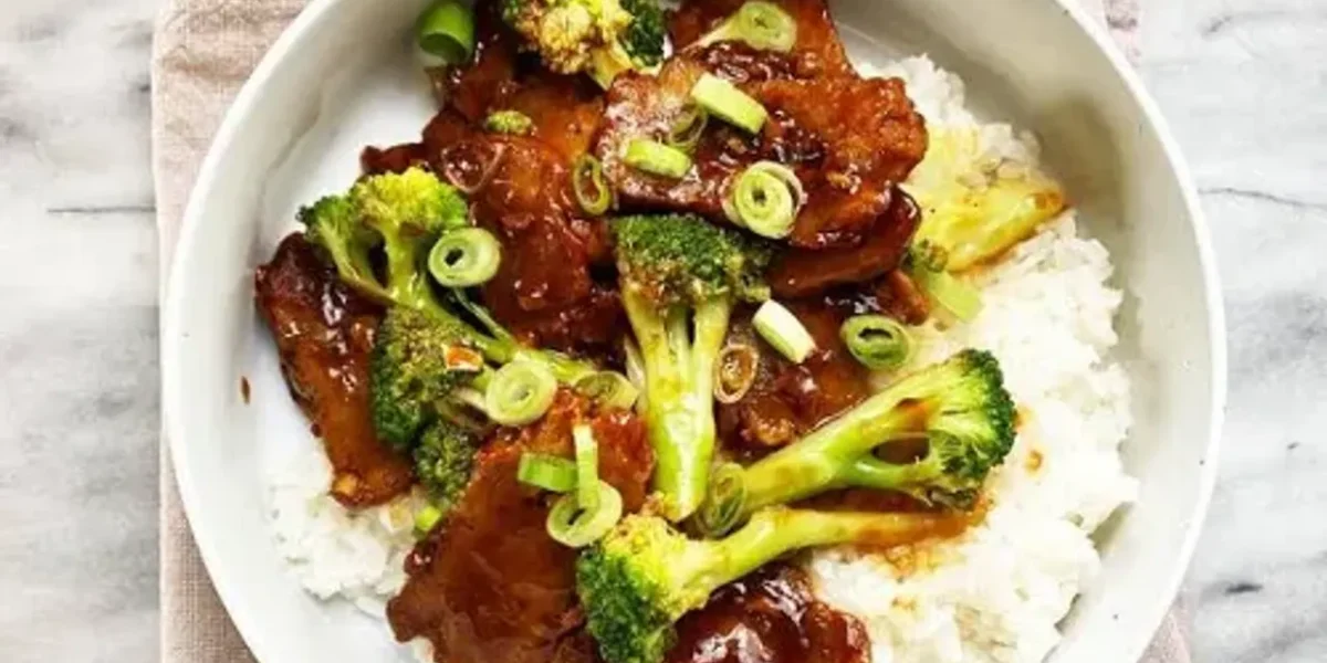 Vegan Curried Seitan with Rice, Edamame and Broccoli Recipe