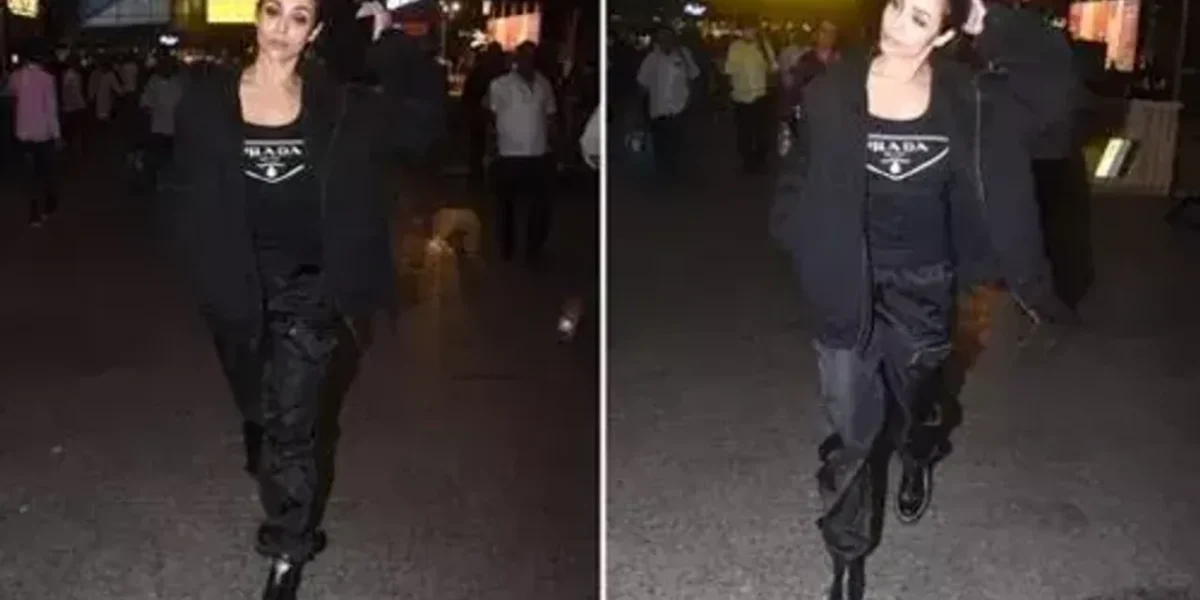 Malaika Arora channels fierce vibes in all-black tank top, pants and oversized jacket to slay airport fashion