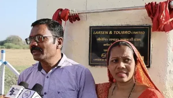 Pavlepur: With a vision to provide clean water in village, a water tank was projected as part of infrastructure development of rural village