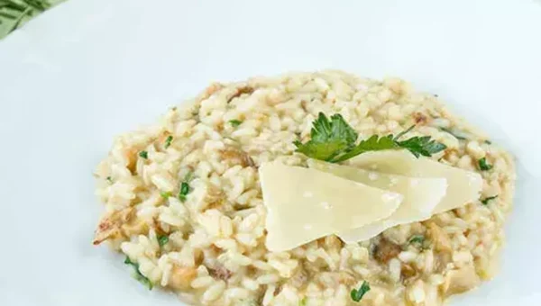 Mushroom Risotto with Cracked Wheat Recipe: It is a mouth-watering vegan recipe