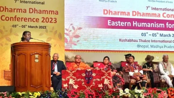 President Droupadi Murmu inaugurated International Dharma-Dhamma Conference in Bhopal, Madhya Pradesh