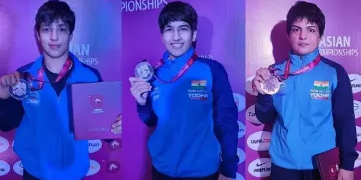 India’s Antim Pangal clinches silver at Asian Wrestling Championships in Astana, Kazakhstan