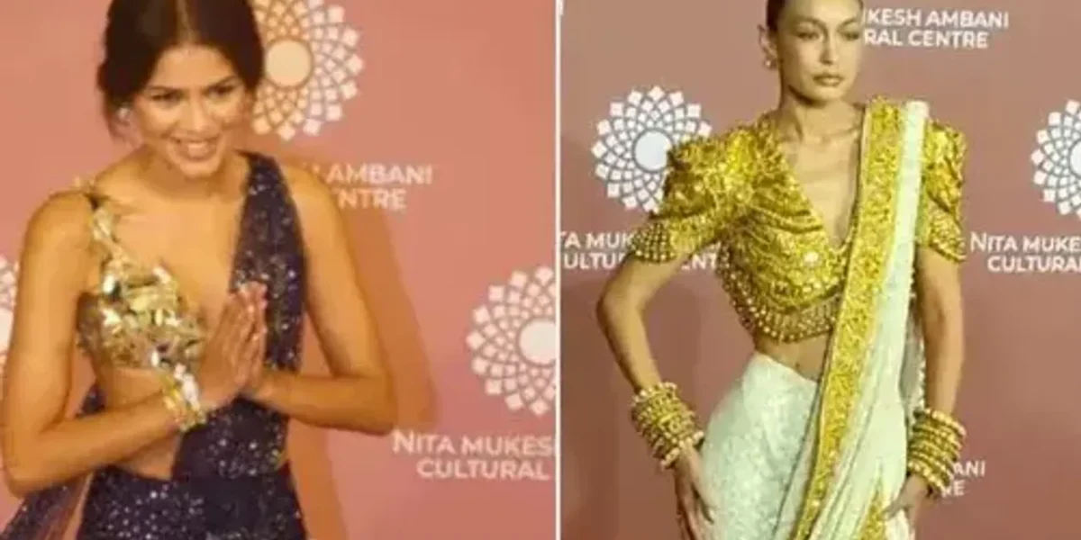 Zendaya, Gigi Hadid stun in saris by Indian designers on day 2 of NMACC launch