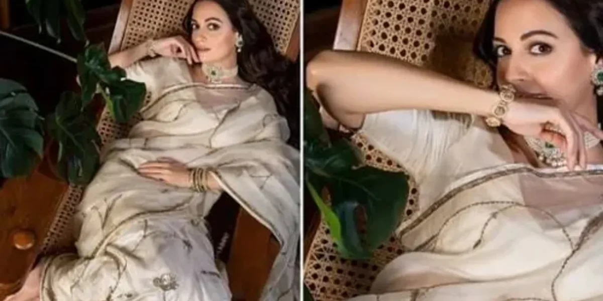 Dia Mirza’s white silk saree is all about sustainable fashion