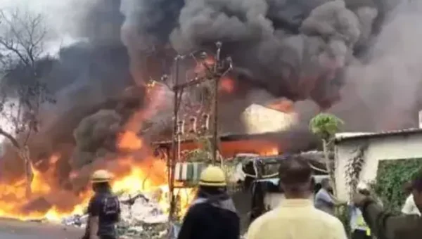 Fire breaks out at plastic factory in Gujarat