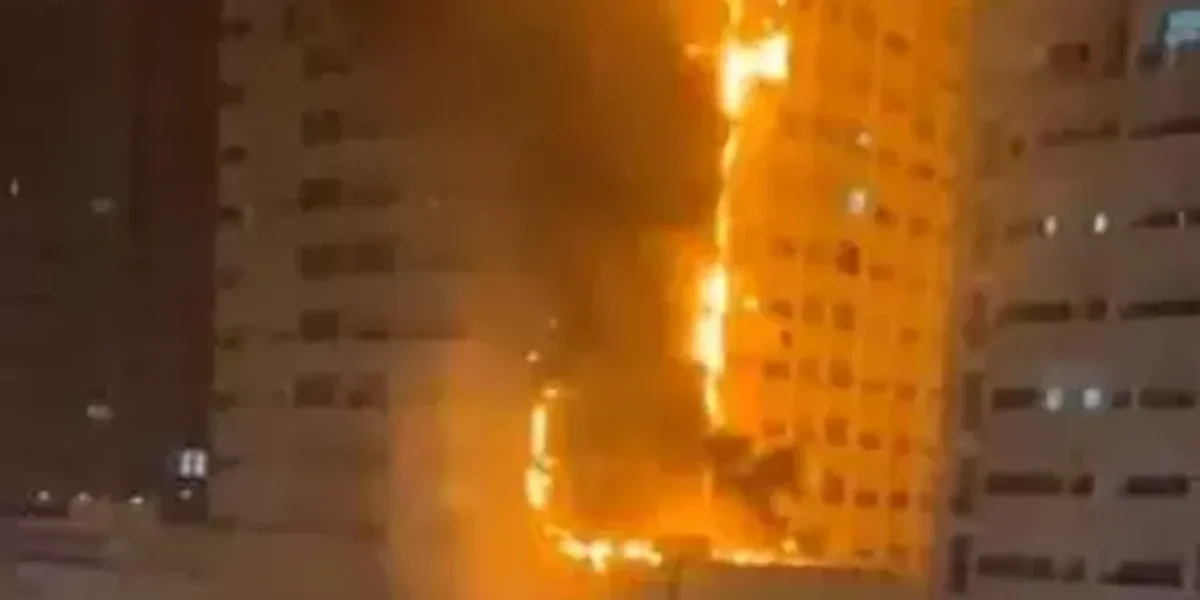 Fire engulfs high-rise in United Arab Emirates