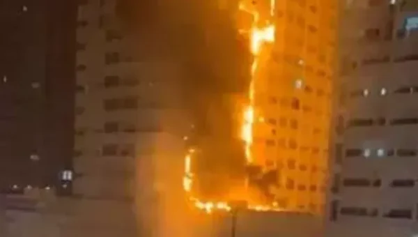 Fire engulfs high-rise in United Arab Emirates