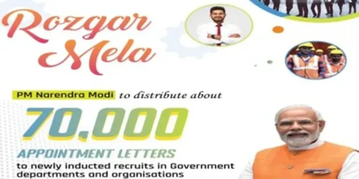 Prime Minister Modi to distribute 70,000 appointment letters to newly inducted recruits during Rozgar Mela today