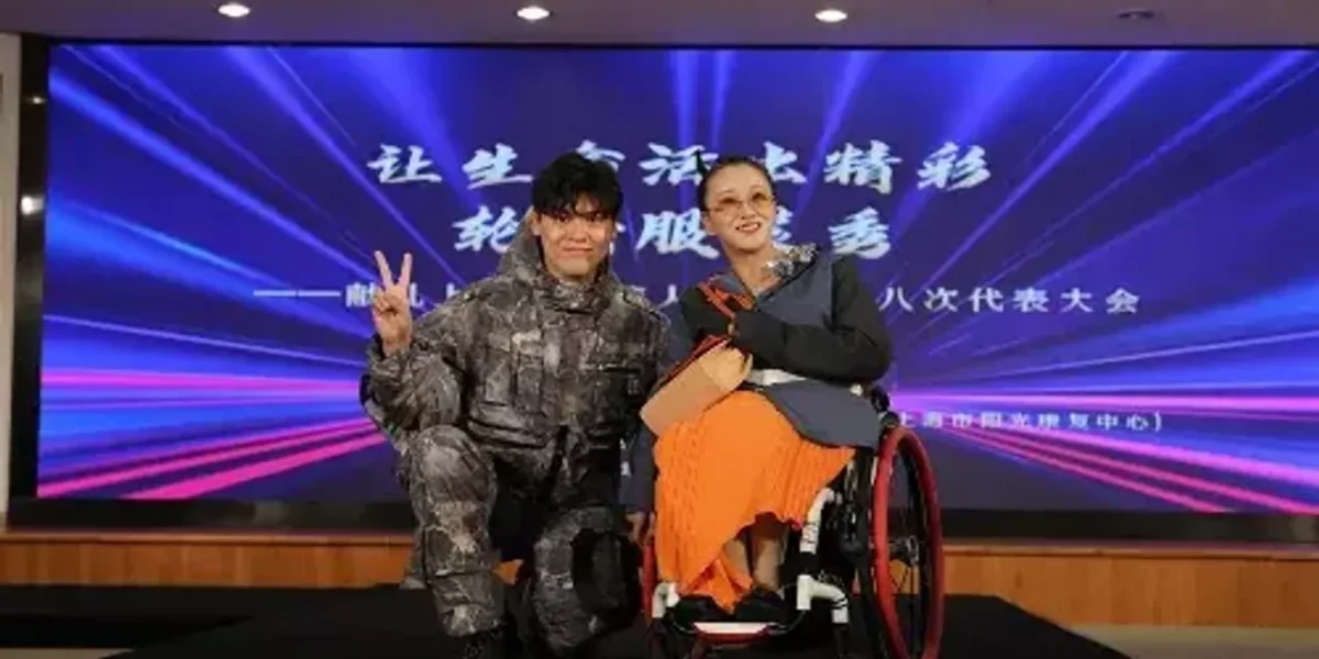 Wheelchair-bound models hit the ramp in a unique fashion show