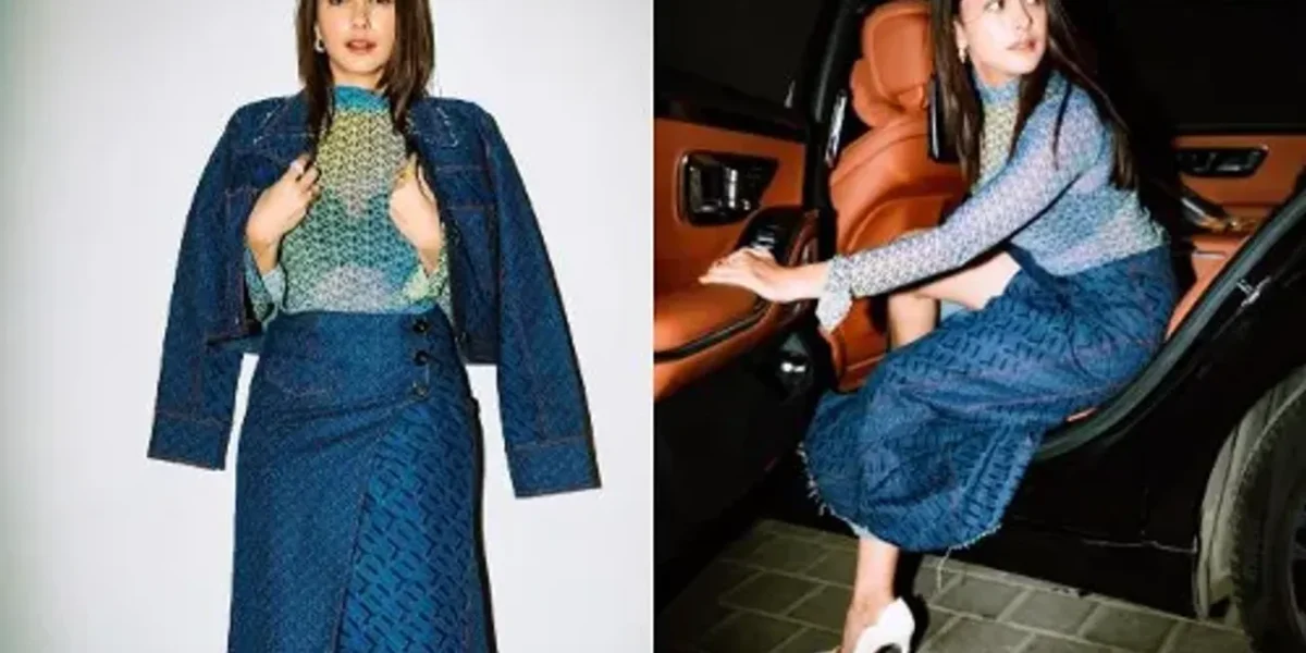 Mrunal Thakur makes a fashion statement in a stunning Rs. 38,000 denim skirt and jacket combo