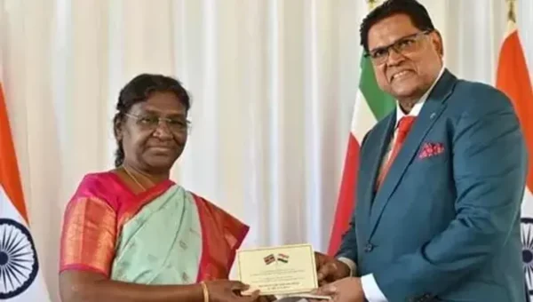 President Droupadi Murmu conferred with highest civilian honour of Suriname