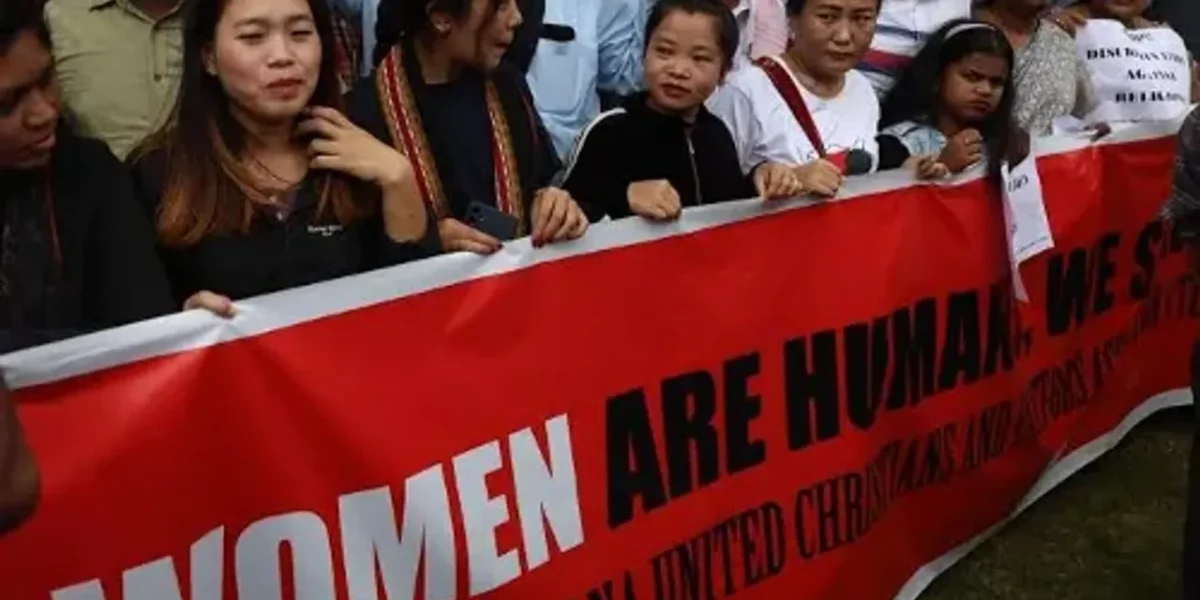 Silent protest march held in London over Manipur violence