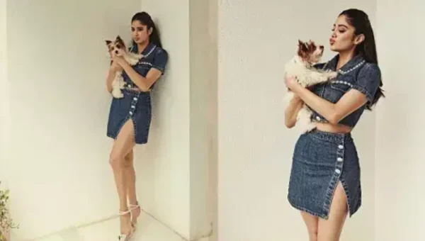 Janhvi Kapoor elevates denim fashion in her outfit worth Rs 55,911 for Bawaal promotion