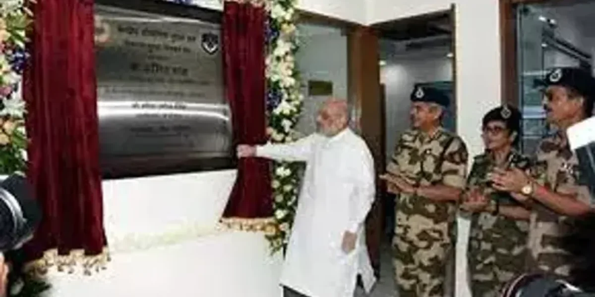 Union Home Minister Amit Shah inaugurates Aviation Security Control Centre of CISF in New Delhi