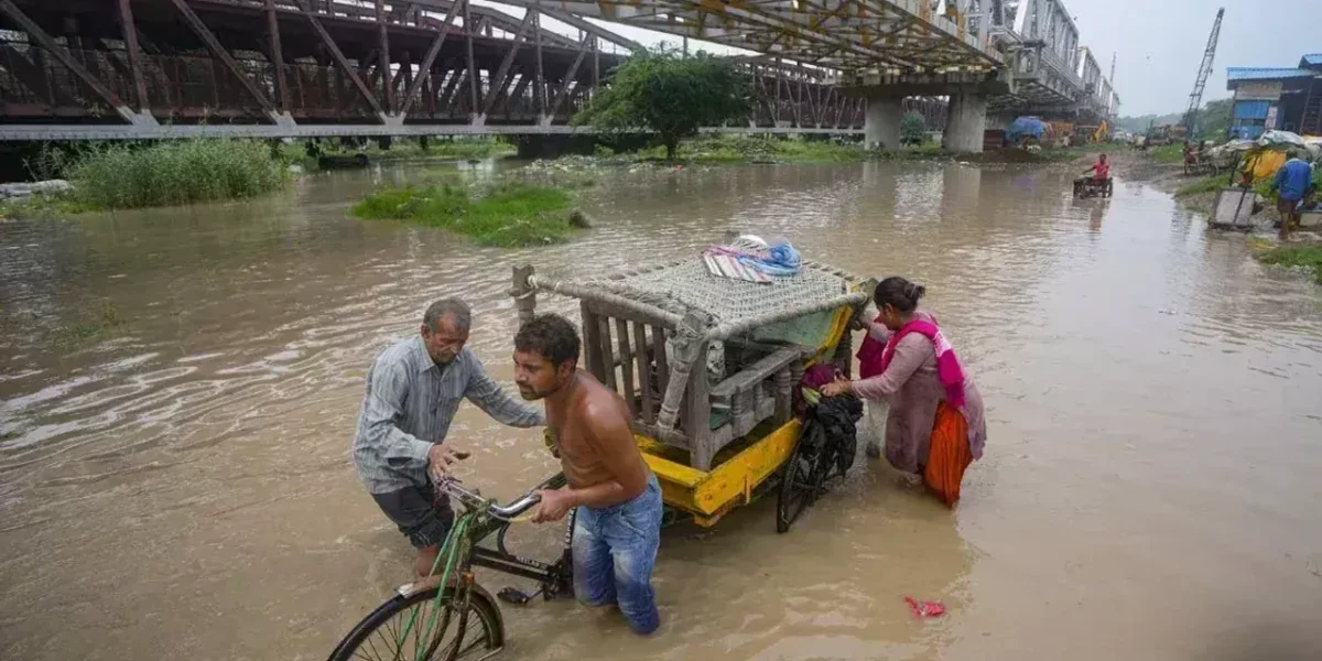Flood fury continues in several parts of North India including few areas of Delhi