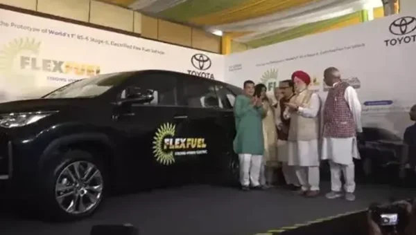 Union Minister Nitin Gadkari launches world’s first 100% Ethanol-fueled car in New Delhi