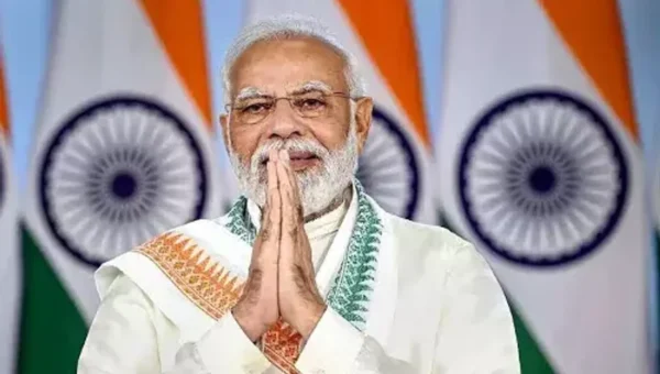 PM Narendra Modi lays foundation of Sant Ravidas temple at Badtuma, Madhya Pradesh